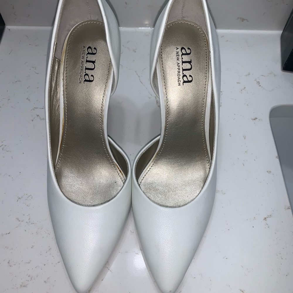 White Stilletto Heels